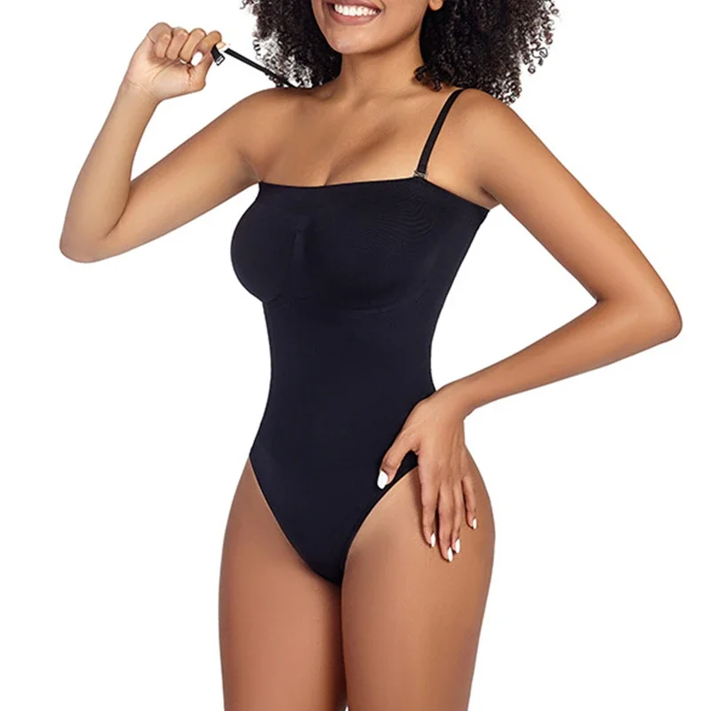 

Bodysuit for Women Tummy Control Shapewear Seamless Sculpting Thong Body Shaper Tank Top Shaper Square Neck Jumpsuits Top