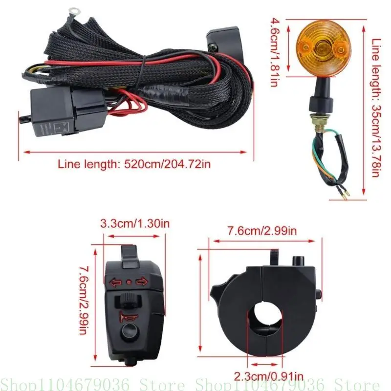 

652F Universal Motorcycle & Turn Light with High Temperature Resistant Function for Multifunction Compatibility