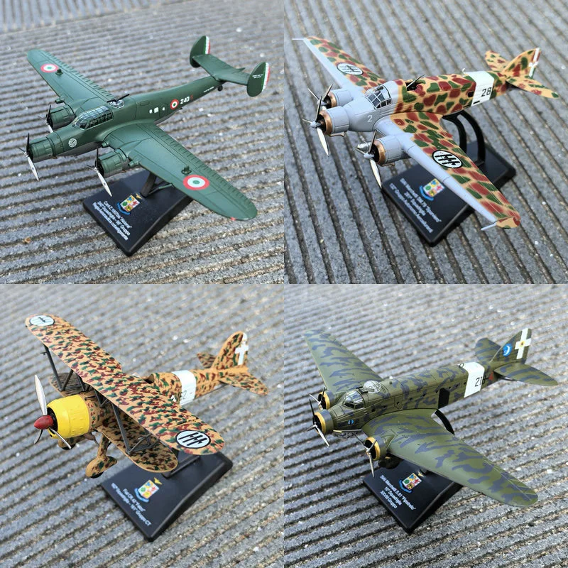 1/72 1/144 Scale Transport Aircraft Alloy Static Model Planes Z 1007 Sm 79 S 81 Cr42 Simulation Die-Cast Airplane With Stand