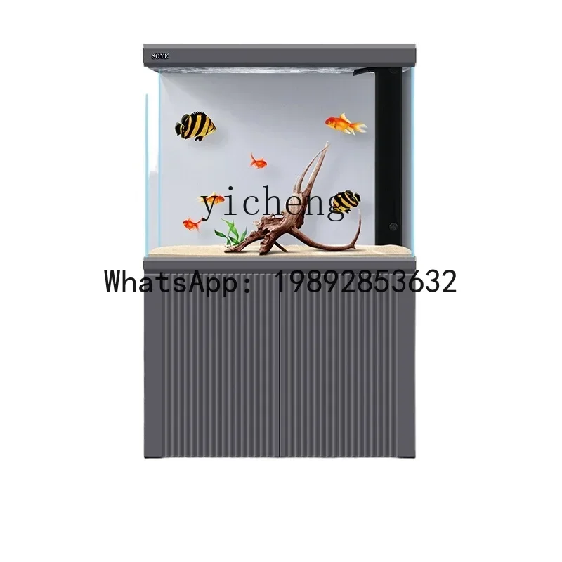 

CF аквариум для гостиной, аквариумная перегородка, бытовой небольшой вход, ультра-белый экран, нижний фильтр