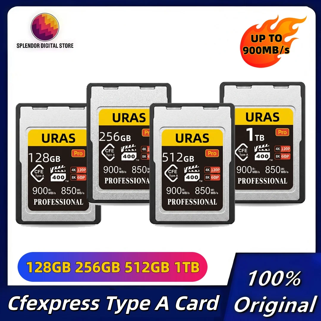 Original Cfexpress CFE A Card Type A Memory Card 1TB 512GB 256GB 128GB Read up to 900MB/s Type A Card 4K 8K for Sony Cameras