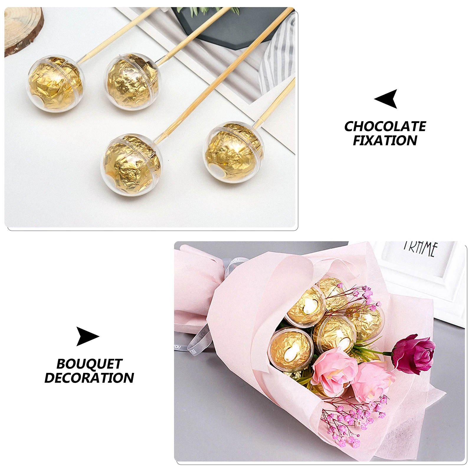 

95pcs Chocolate Candy Decor Stand Truffle Holders Muffin Display Plastic Holiday Decor Candy Cups Wrappers Clear
