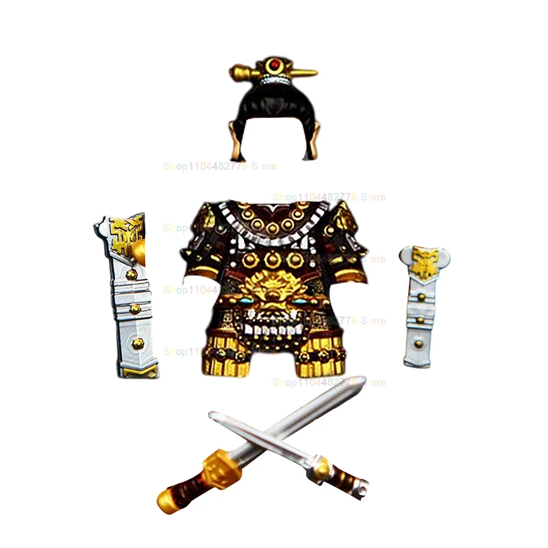 

S860 Ancient Three Kingdoms Eastern Han Liu Bei Action Figures Armour Building Blocks Puzzle Creative accessories Toys Gifts