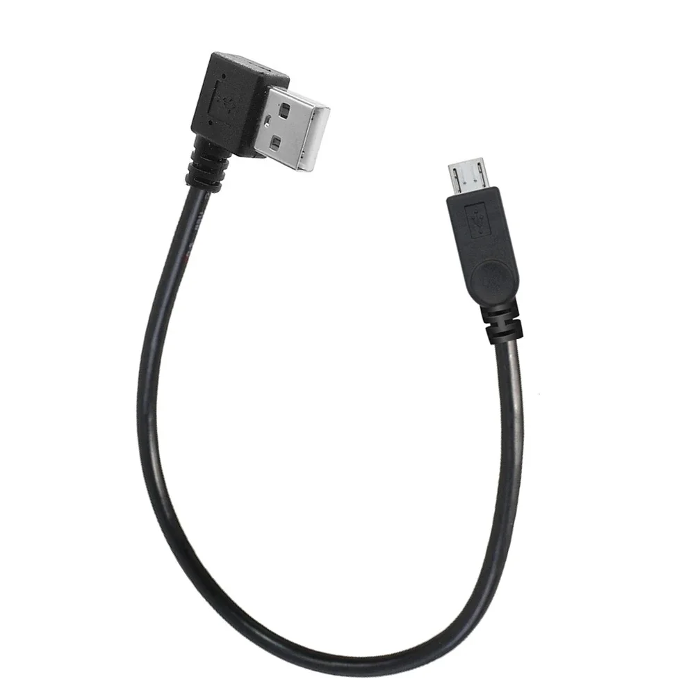 USB C Micro  data cable for all smartphones  to Micro USB Short ONE Quick Charge Cable Elbow 90 ° 0.2M
