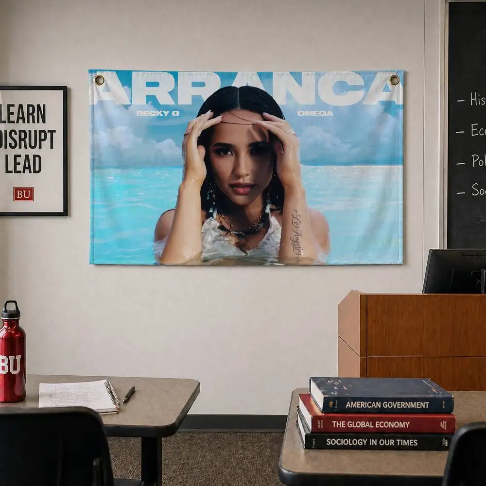 Bandera de 150x200 cm de Singer B-Becky G Encuentros para Bar, Cervecería, Dormitorio Universitario, Regalo Artístico, Tapiz Decorativo