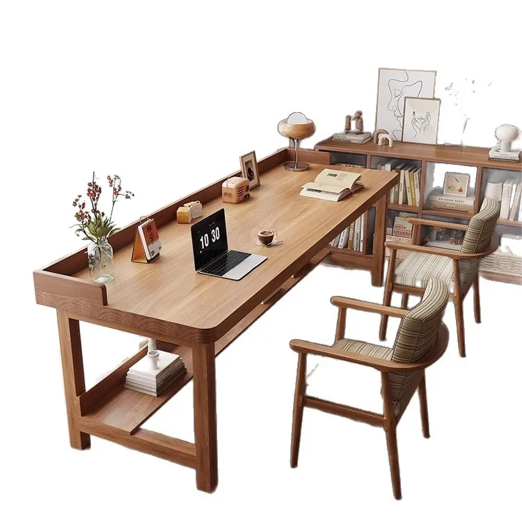 

Полоса из цельного дерева, стол для еды в гостиной, встроенный журнальный стиль, простой учебный стол, один стол, многоцелевой компьютерный стол