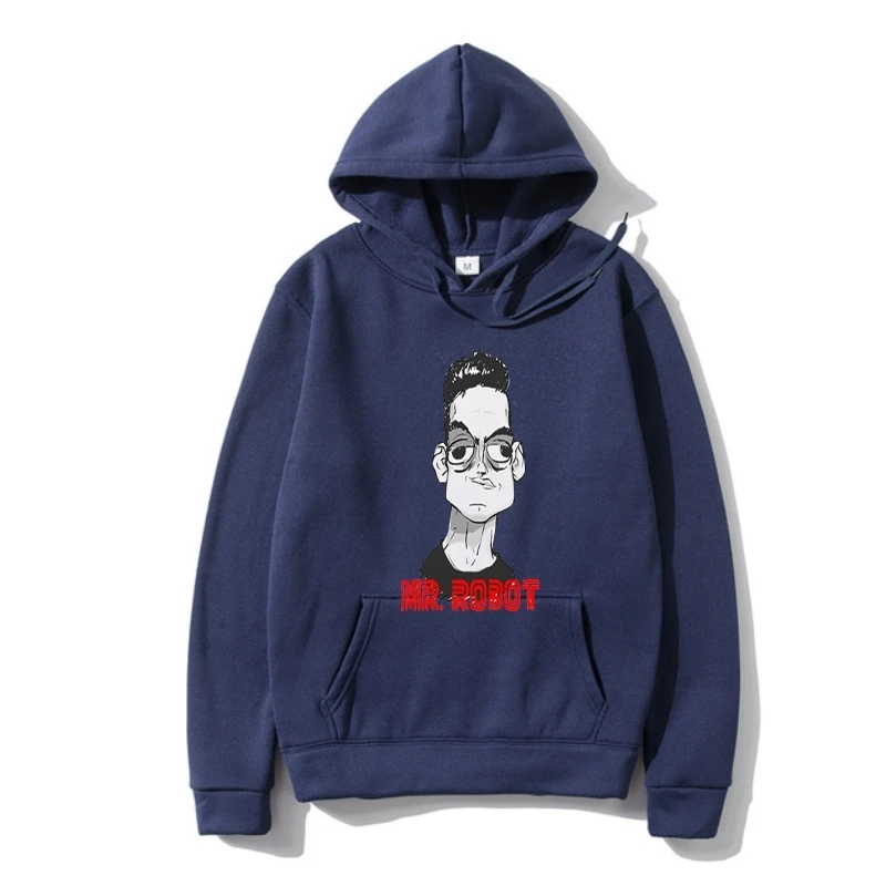 

2022 New Mr Robo Men Fashion Pullover Design Lovelyv Show Robo Logo White Men's Warm Hoodie Sweatshir Hoody Outerwear