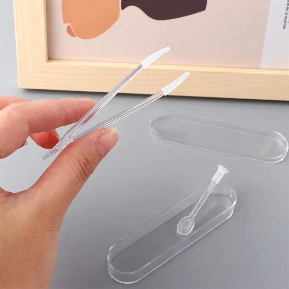 Plastic Large Contact lens wearing Independent shell Tweezers Contact lens clip Suction stick Beauty tools