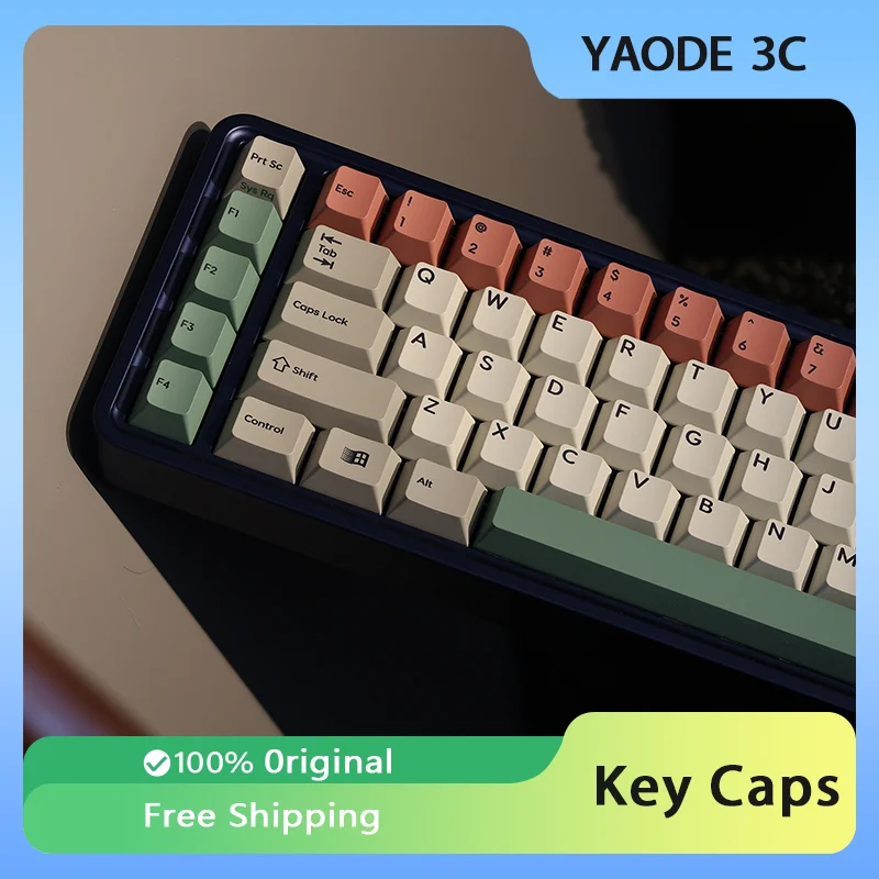 Alephkey 9009 Retro Keycaps Cherry Pbt Dye-Sublimatie Aangepaste Mechanische Toetsenbordhoofdjes Gaming Toetsenbord Accessoires Geschenken