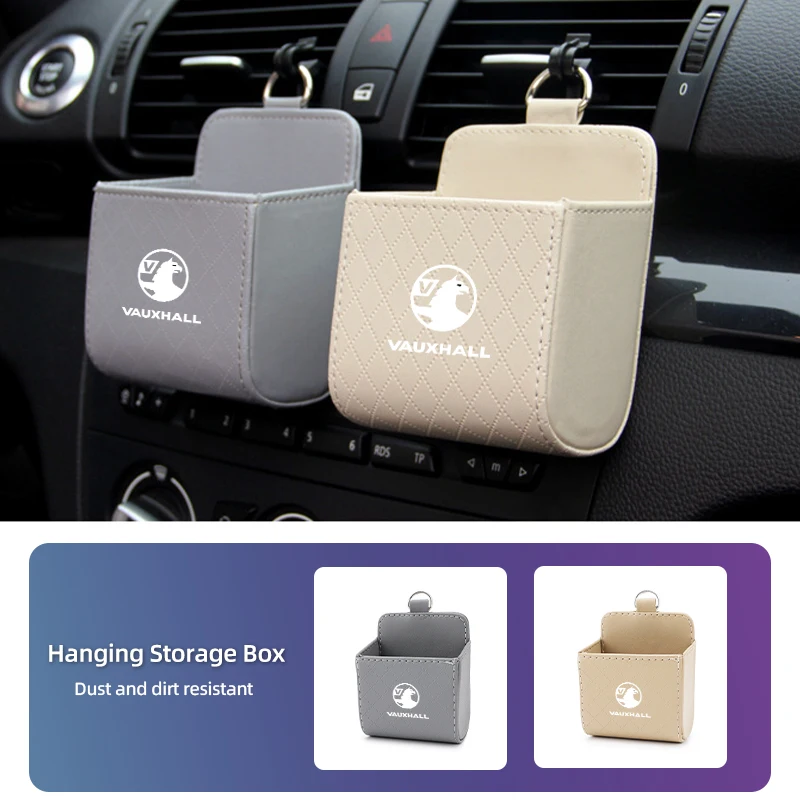 Car Air Vent Storage Box Small Object Organizer Case Hanging Packet For Vauxhall VXR Astra GTC Tigra Zafira Vectra Signum Meriva
