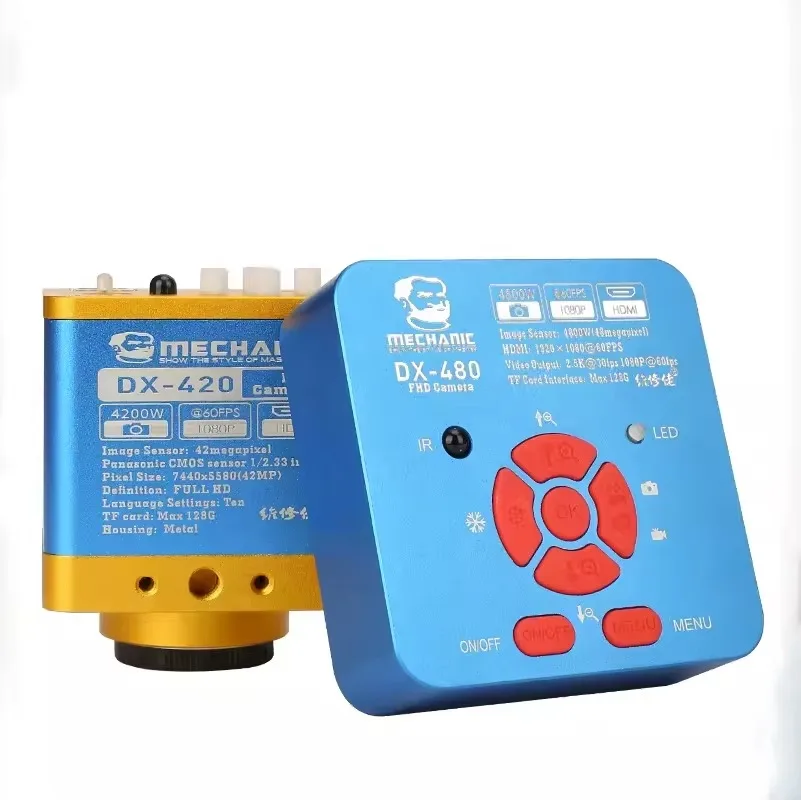 

TLF MECHANIC DX-480 4800W Pixels DX-420 4200W Pixels USB HD Industrial Trinocular Microscope for Phone CPU PCB Rep