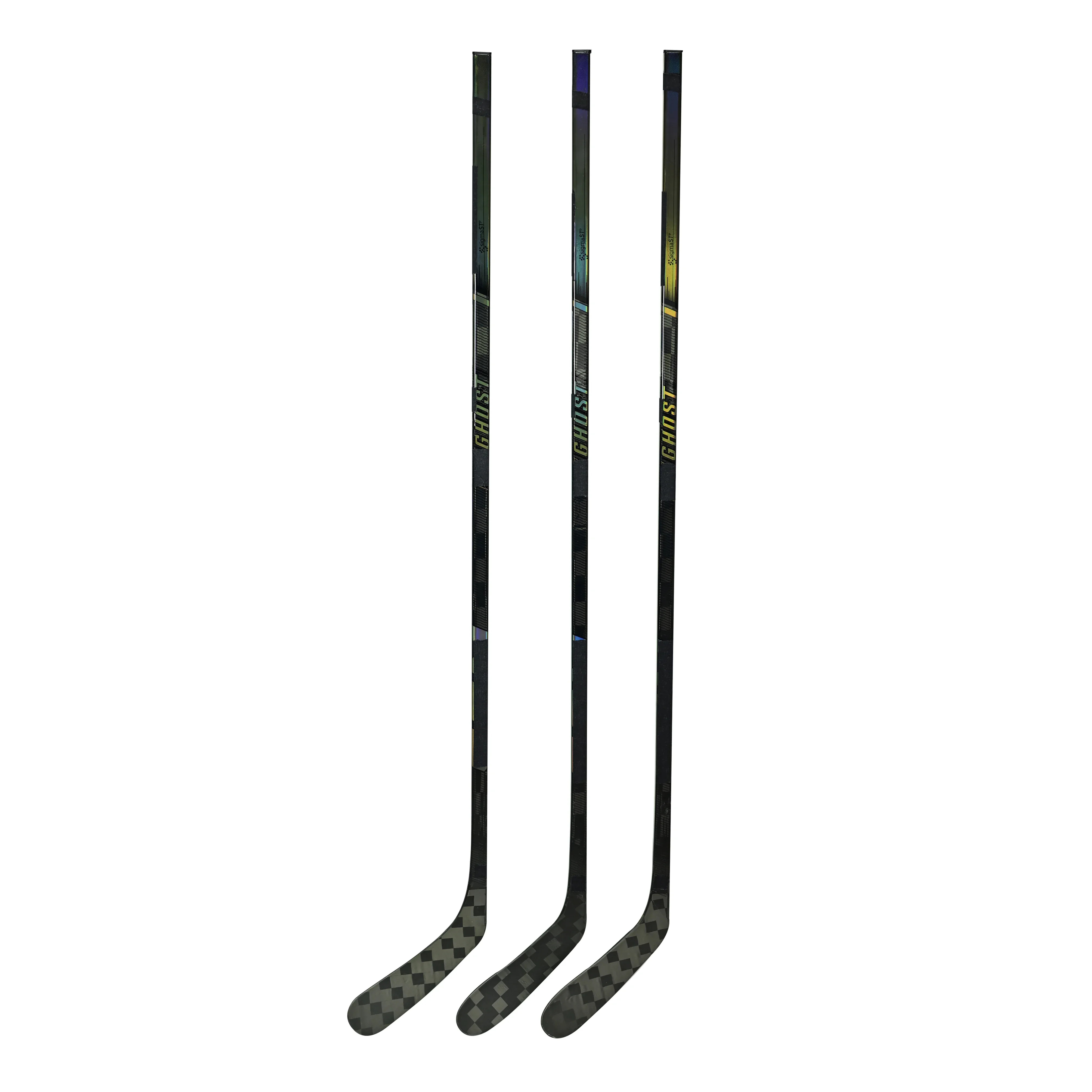 

[4-Pack][INT/JR][Ghost]Intermediate Ice Hockey Sticks FT series Ghost With Grip Carbon Fiber Free Shipping P28 P29