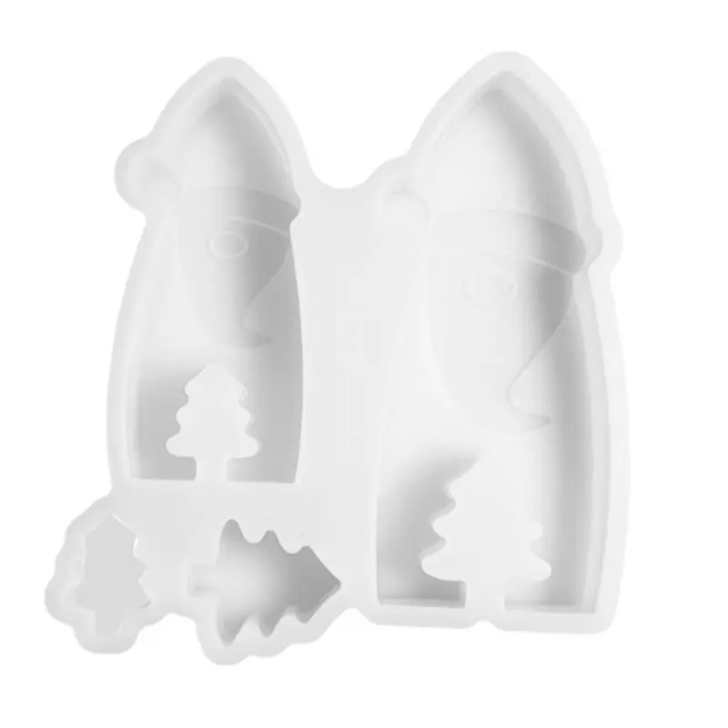 HHTL Santa Beard Faceless Gnome Silicone Mold Christmas Dwarf Ornament Molds Inlay Xmas Tree Plaster Casting Molds Partydecor