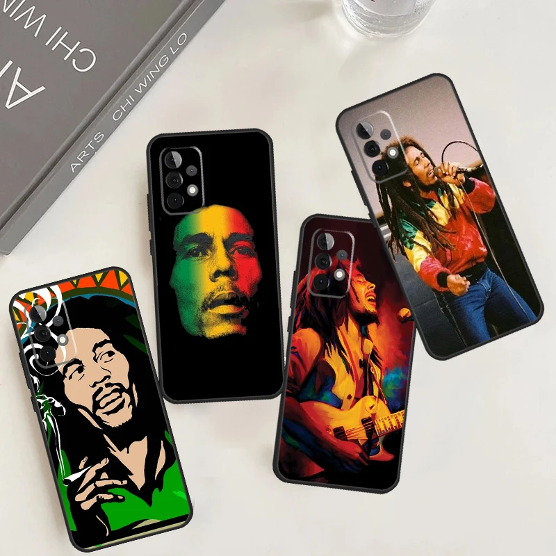 Bob Marley Case For Samsung Galaxy A14 A24 A34 A54 A15 A25 A12 A22 A32 A52 A51 A71 A13 A33 A53 Cover