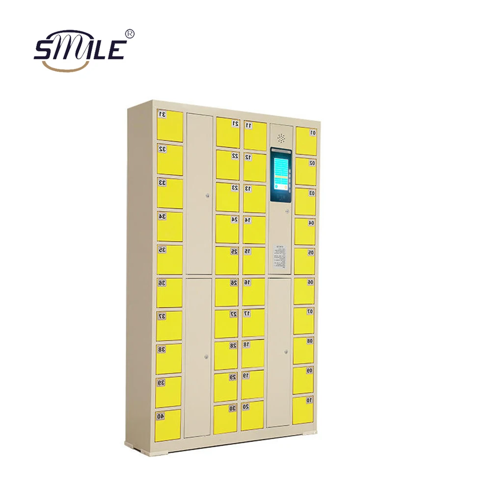 Waterproof intelligent parcel storage cabinet with password