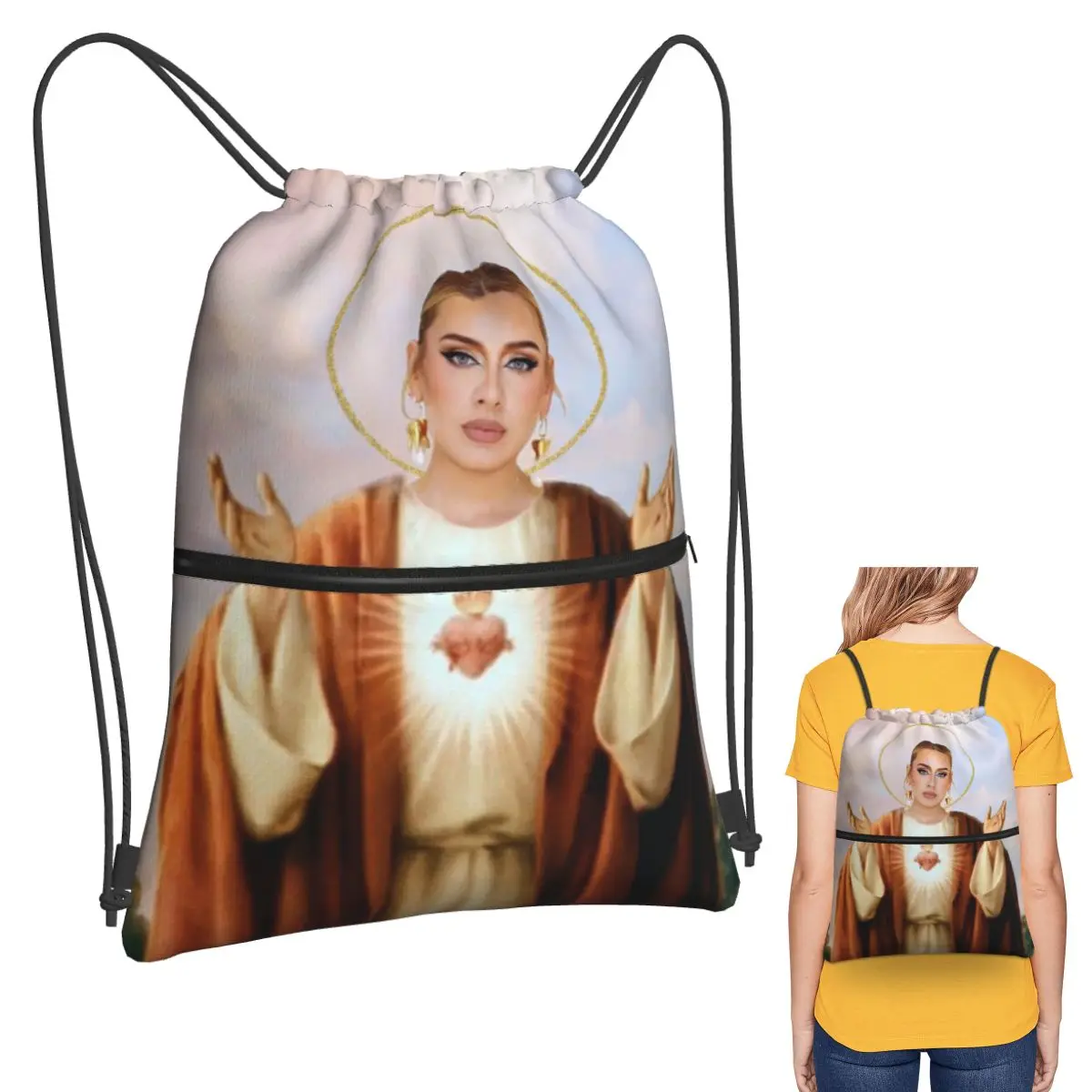

Рюкзаки Adele In Munich Music Tour Accessories: многофункциональные спортивные сумки на шнурке с карманами, сумки для книг, для путешествий и школы