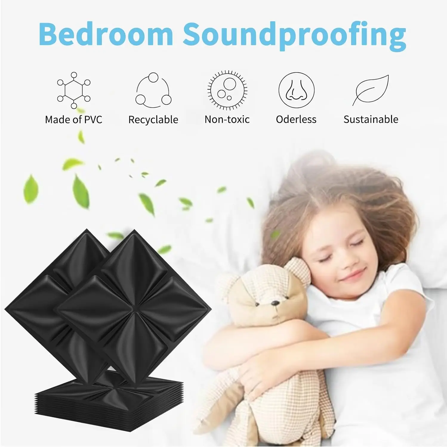 لوحات حائط ثلاثية الأبعاد، 30 عبوة بتصميم هندسي 11.8 بوصة × 11.8 بوصة، بلاط مزخرف وقابل للطلاء لغرفة المعيشة وغرفة النوم والفندق