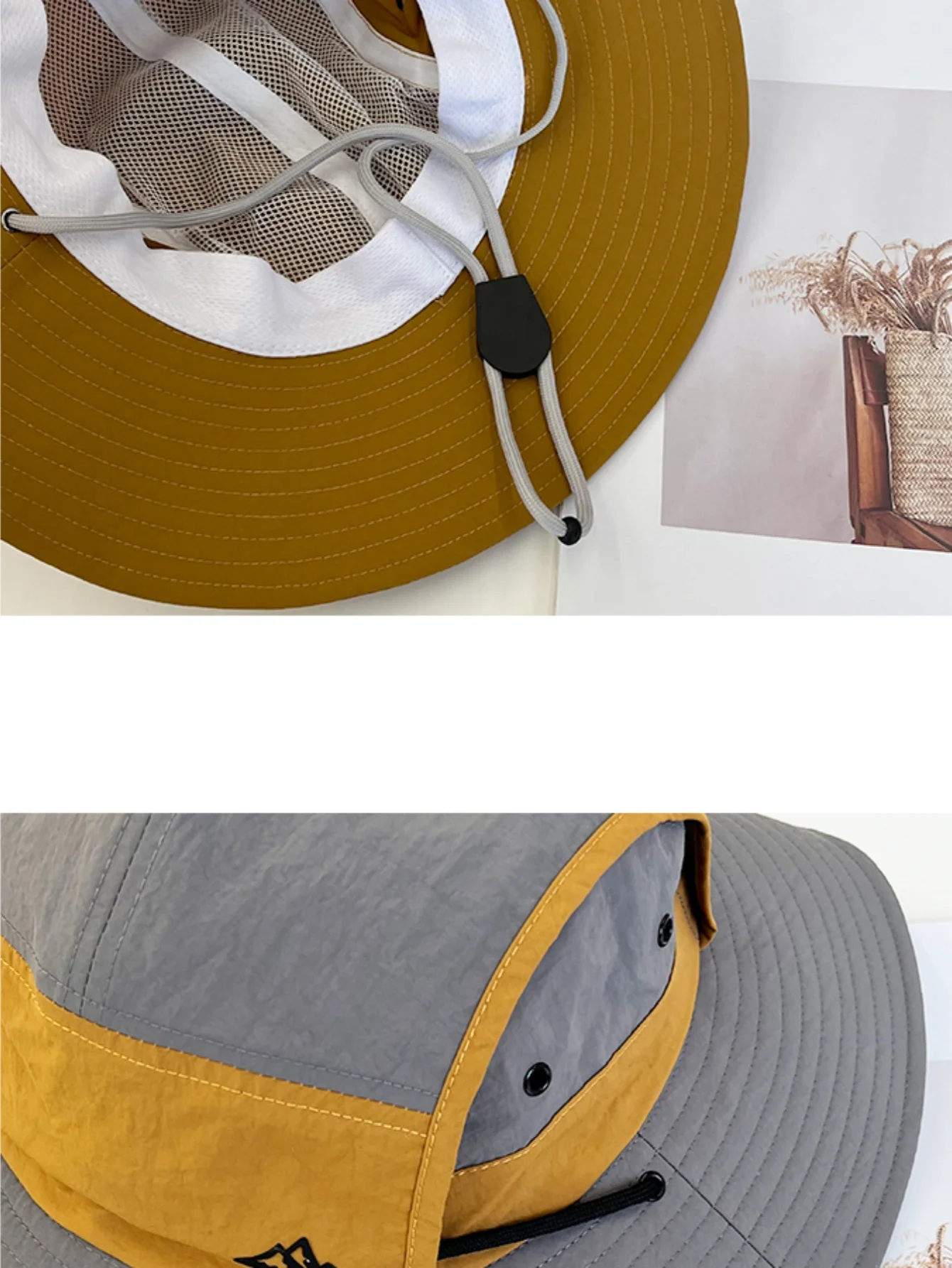 قبعة رعاة البقر الغربية سريعة الجفاف للنساء للربيع والصيف لتسلق الجبال وصيد الأسماك قبعة واقية من الشمس قبعة صياد رفيعة قابلة للتنفس #6