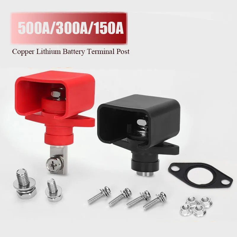 500A 300A 150A Lithium Battery Terminal Post High Current New Energy Ctorage Connector Through Wall Battery Terminal Blocks