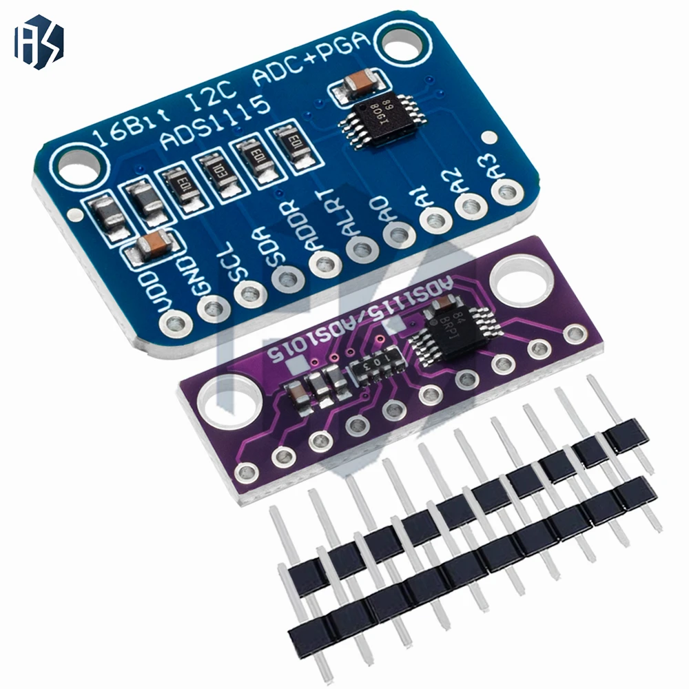 Module ADC I2C ADS1115/ADS1015 16 bits, 4 canaux avec amplificateur de Gain Programmable pour Arduino et Raspberry Pi
