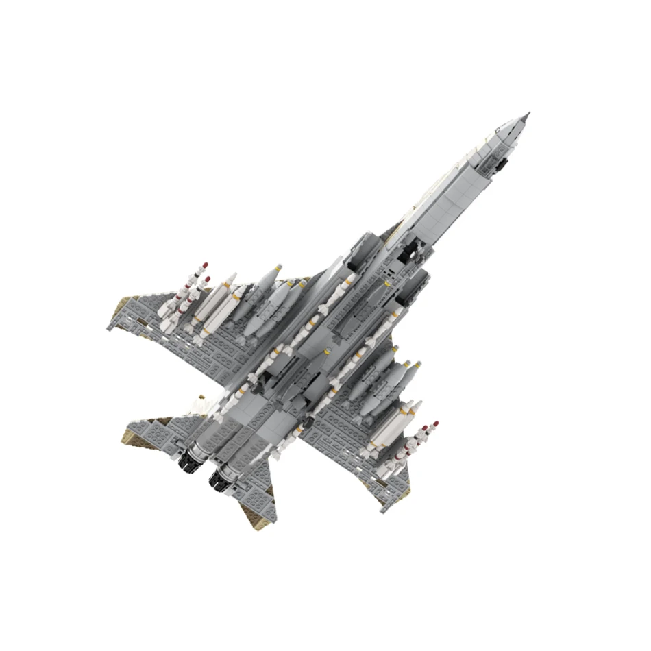 MOC 군사 시리즈 미국 F-15E 스트라이크 이글 듀얼 미션 전투기 빌딩 블록 모델 기술 벽돌 장난감 세트 어린이 취미 선물