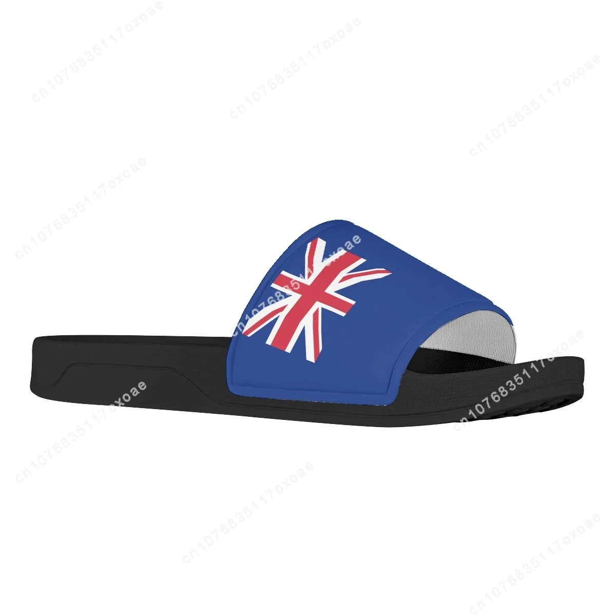 Unisex Non-slip Bathroom Slippers Dominican Republic Flag Print Summer Flat Sandals Couple Outdoor Soft EVA Slippers Footwear