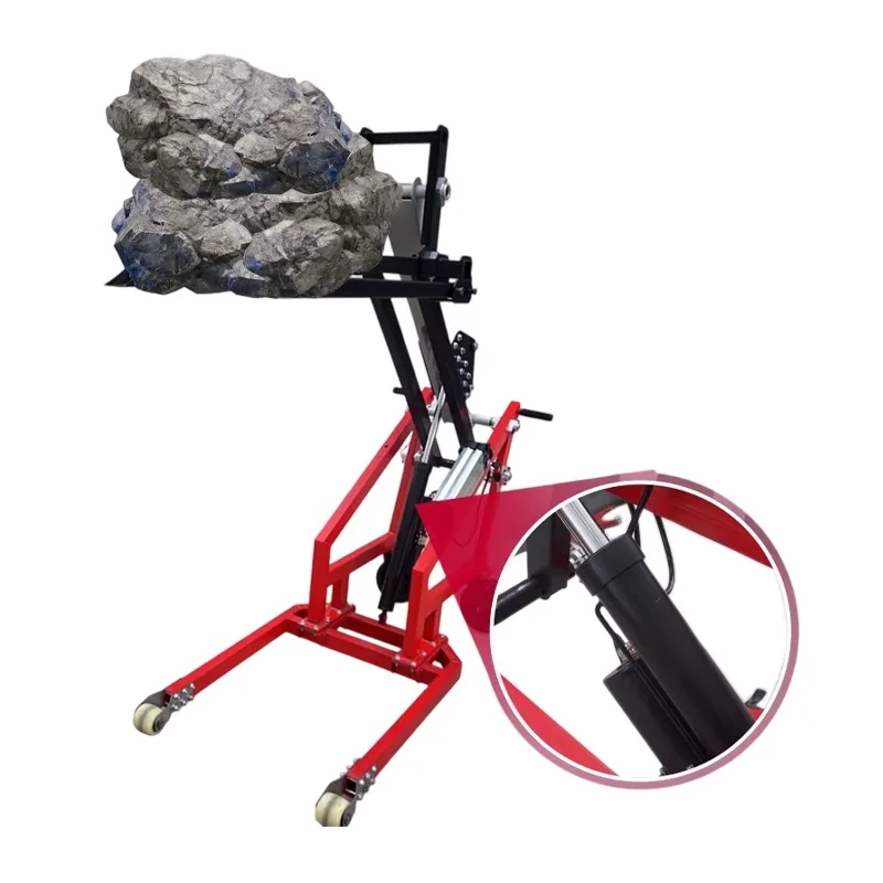 

High Quality Portable Electric Hydraulic Forklift Small Crank Arm Push Lift Stacker 500 kg Loading and Unloading Truck