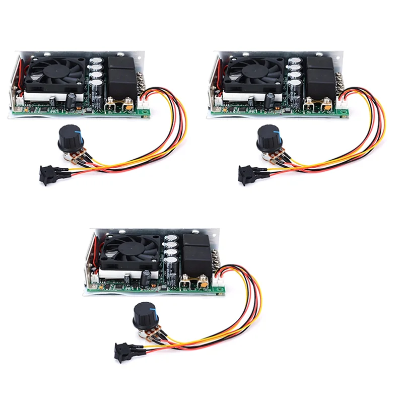 

B23B 3X DC 10-50V Speed Controller 100A 3000W Programmable Reversible PWM Control Motor Speed Controller