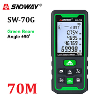 SNDWAY Laser Distance Meter Digital Rangefinder 100m 70m 50m Range Finder Tape Measure Electronic Level Ruler Roulette