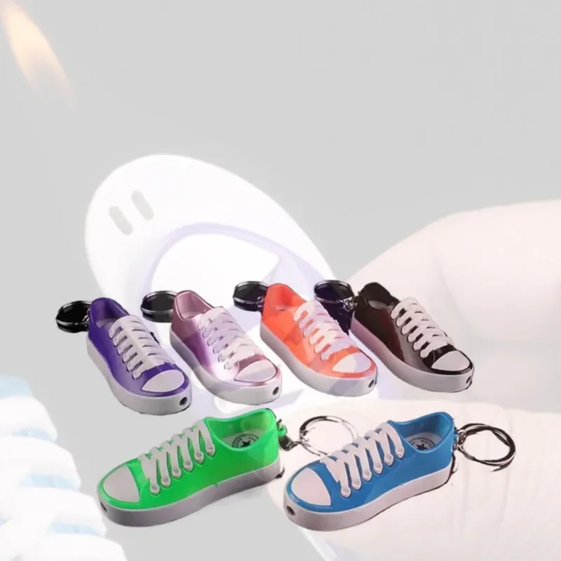 

Mini Cigarette Lighter with Shoes Pendant Gas Lighters Unusual Fire Funny Cigarette Lighter Pipe Gadgets for Men （No Gas）