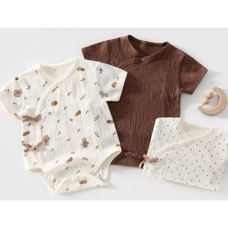 Summer Clothing Wraps - Summer Thin Cotton Newborn Bodysuit Toddler