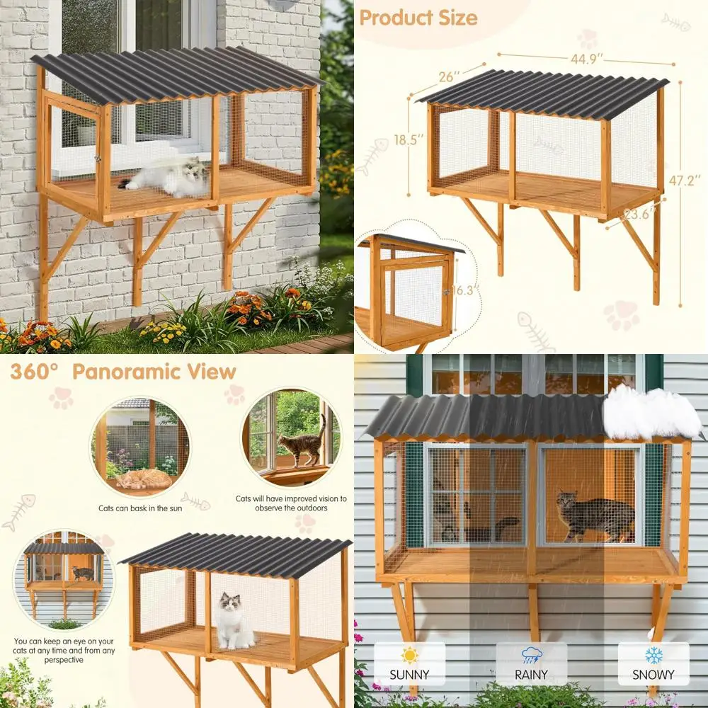 Indoor Cat Wall-Mou…