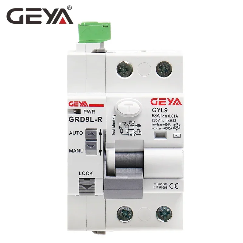 GEYA GRD9L 6KA ELCB RCCB Automatic Reclosing Device Remote Control Circuit Breaker 2P 40A 30mA RCD Smart Life