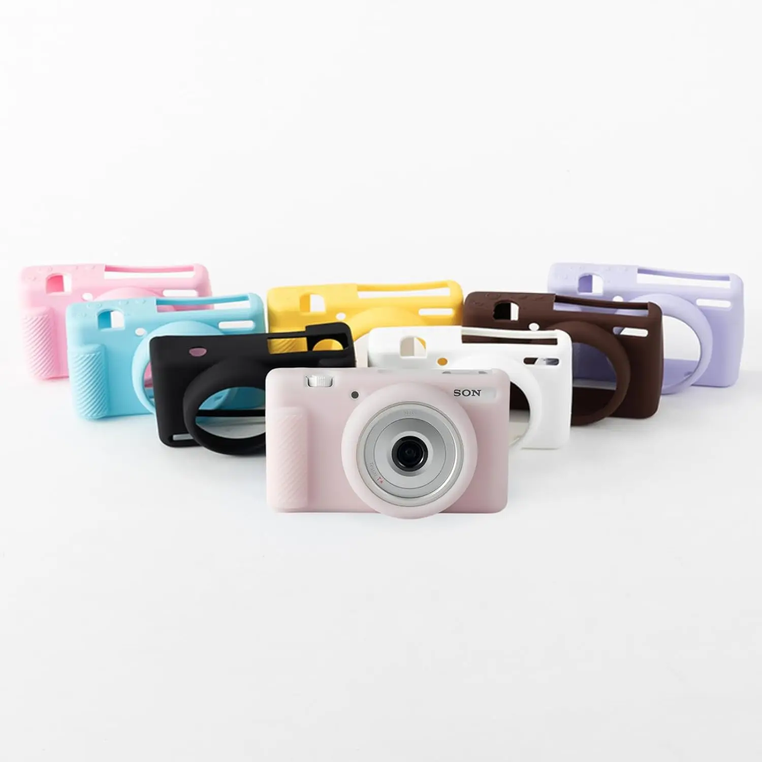 حافظة كاميرا لكاميرا سوني ZV-1F/ ZV-1 II/ZV-1M2 الرقمية، ZV1F حقيبة واقية من السيليكون الناعم مضادة للخدش وأكمام ناعمة