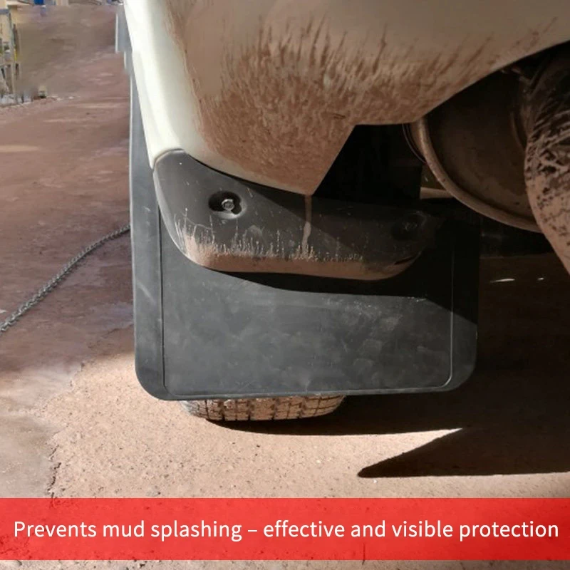 High Quality 4-Piece Soft Rubber Mud Flaps Pajero V93 V97 2008-2023 5.5mm Thickened Custom Fit Prevent Mud Splashing