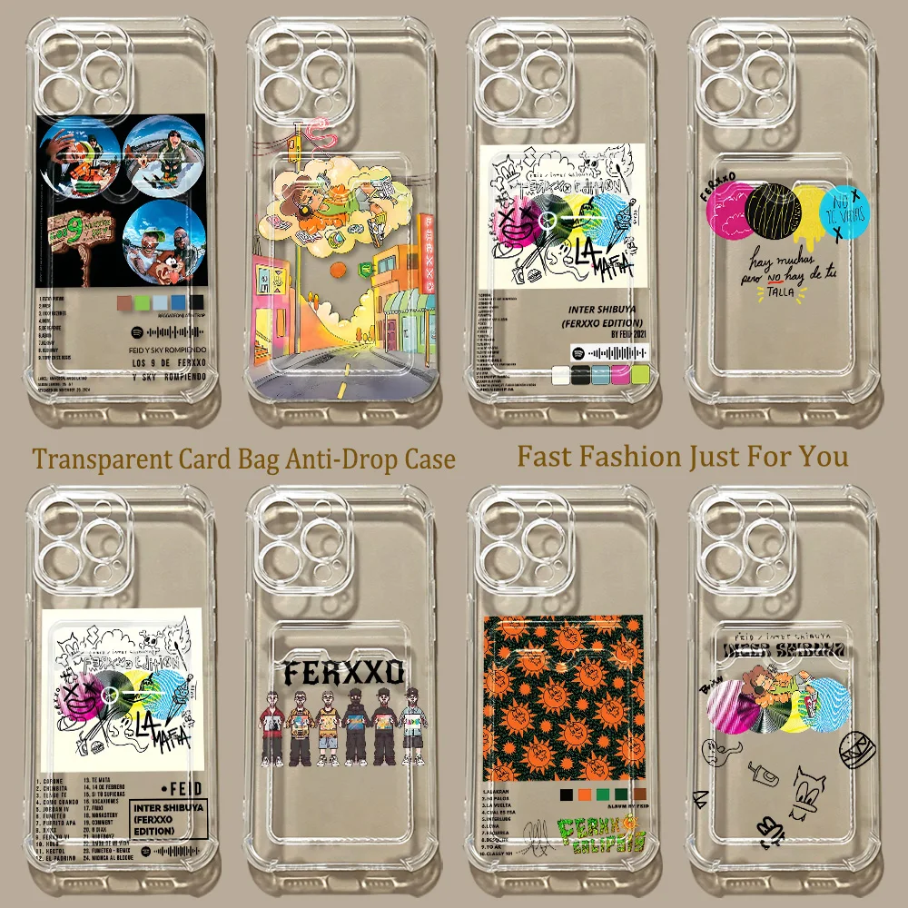 Fashion Singer Feids FerxxxoS Card Hold Phone Case For Samsung Galaxy S26 S25 S24 S23 S22 S21 S20 FE Edge Ultra M33 M53 M54 5G