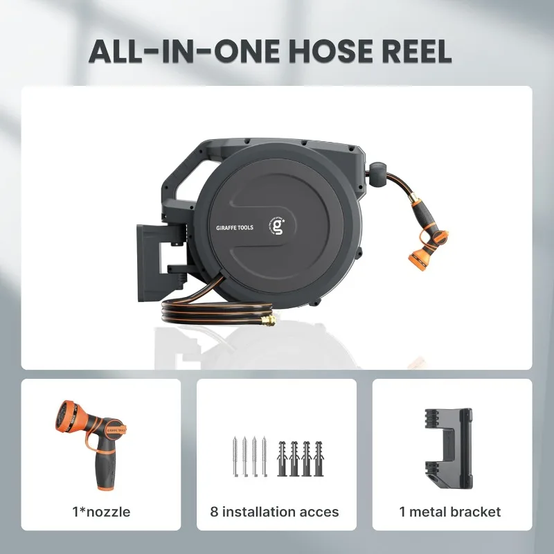 AW30 Garden Hose Reel Retractable 1/2