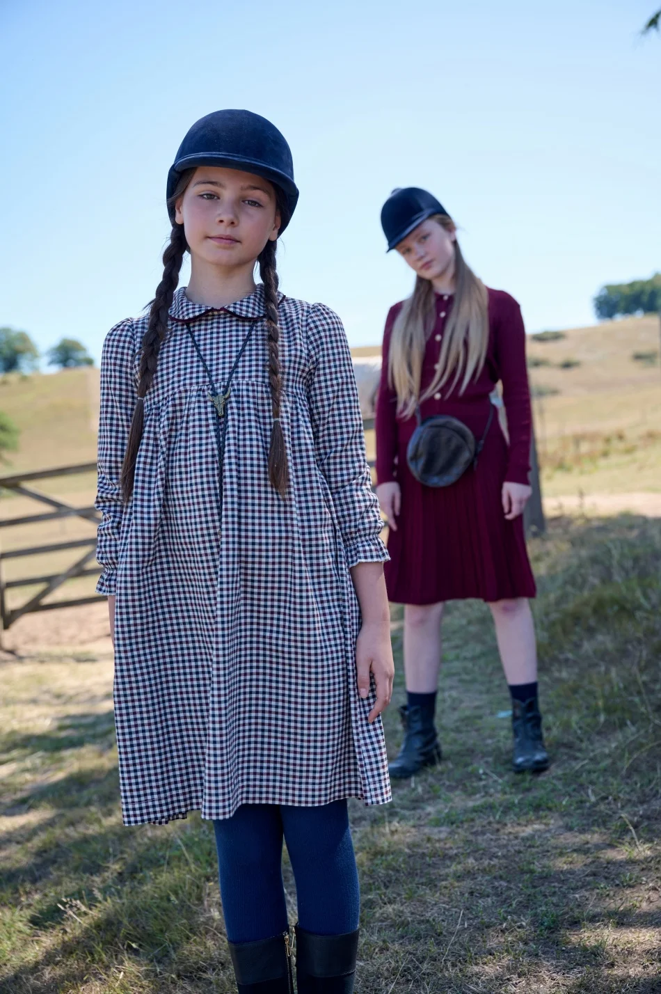 AS AW25 Check shabbos + silk wool knitting Collection sister brother family match clothes boys girls clothing image 3