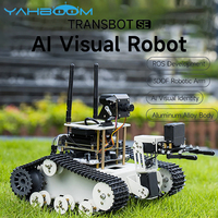 Yahboom Transbot SE ROS Robot for Raspberry Pi 5 Jetson NANO AI Vision Tank Car 2DOF Camera PTZ Python Program MoveIt simulation