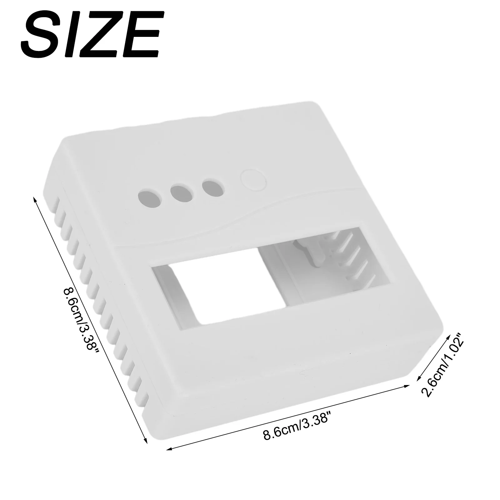 LCD1602 White Meter Tester W/ Button Plastic 86 Item Box Enclosure For DIY Meter Validator Kits Wiring Accessories