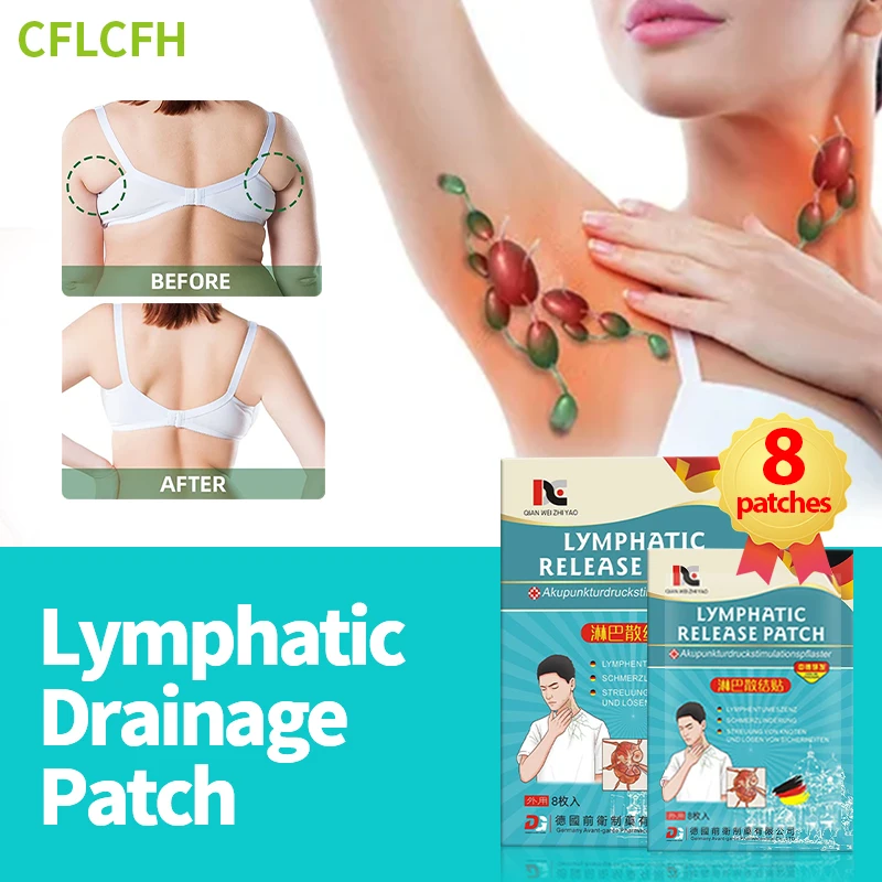 

Lymphatic Detox Patch Lymph Nodes Drainage Cream for Armpit Neck Breast Anti-swelling Treatment Care Germany Formula