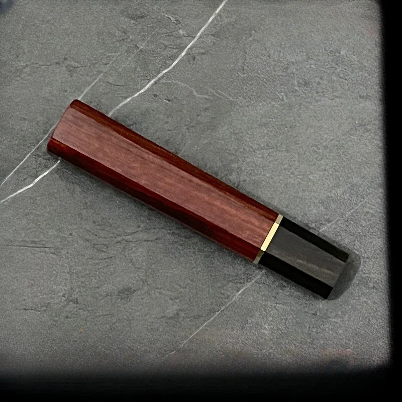 RHON Solid Wood Ebony and Rose Wood Octagonal Handle Deba Fish Cutting Salmon Sashimi Yanagiba Kitchen Knives Handle Accessories