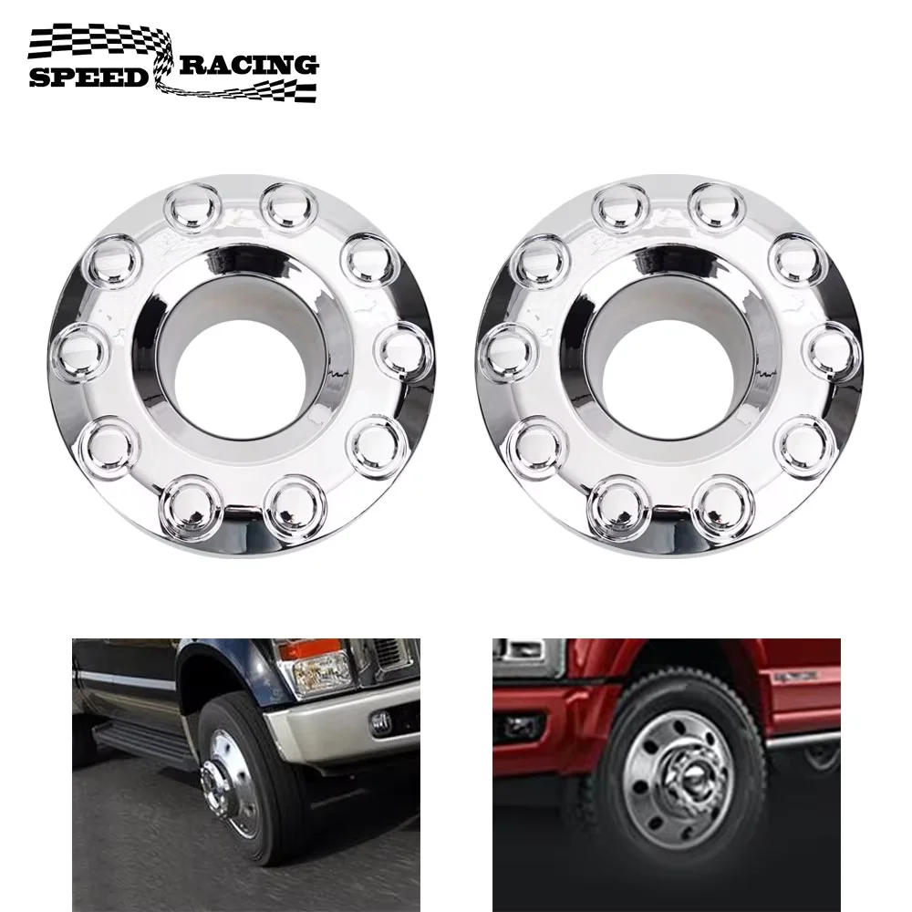 

A Pair of Aluminum Super Duty Wheel Center Hub Caps For Ford F450 F550 2005-2017 Dually 10 Lug Wheel OE 5C3Z1130NA LN-1010-S
