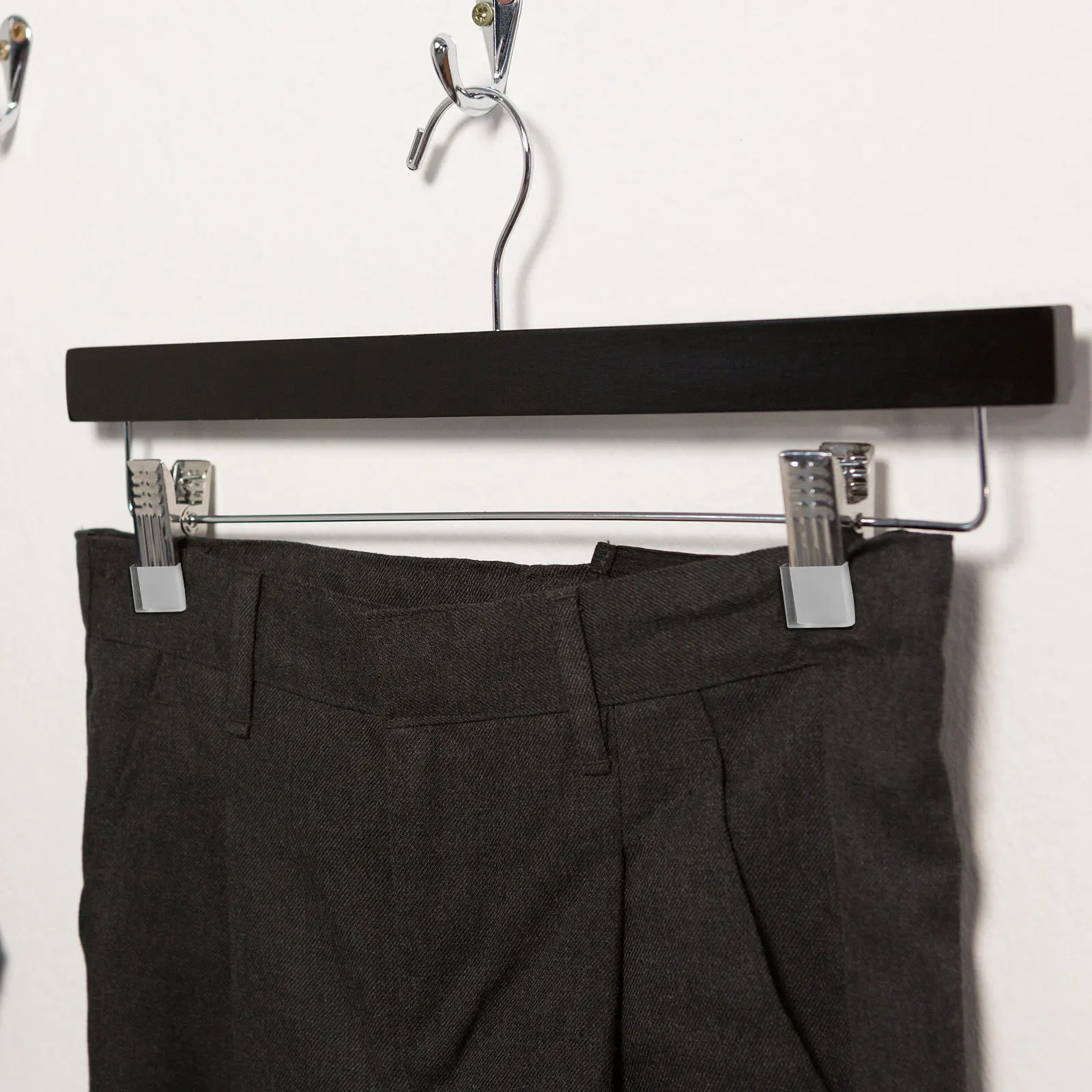 50 قطعة شماعات سيليكون السيطرة شفافة عدم الانزلاق شماعات الملابس شرائط ل الشماعات الخشبية السراويل مكافحة قطرة حماية الملابس #5