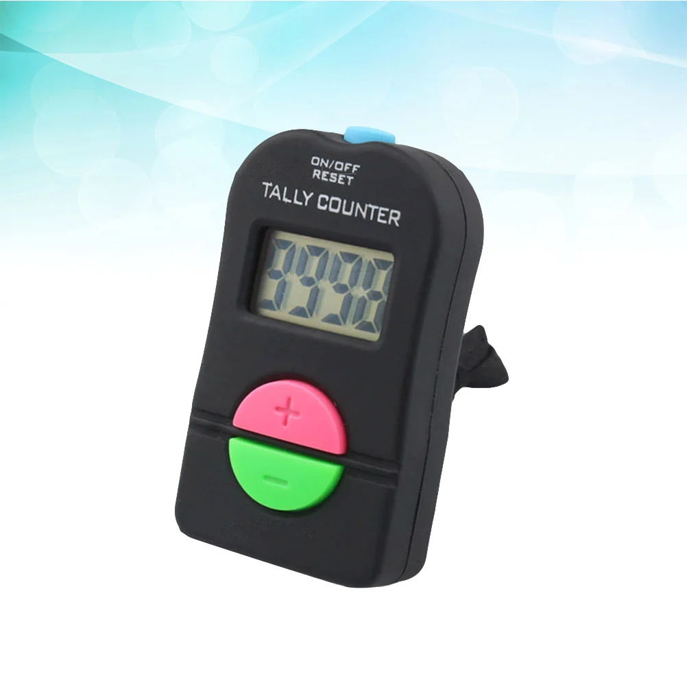 Digital Counter with Sound Up/ /Minus Handheld Electronic Clicker Black
