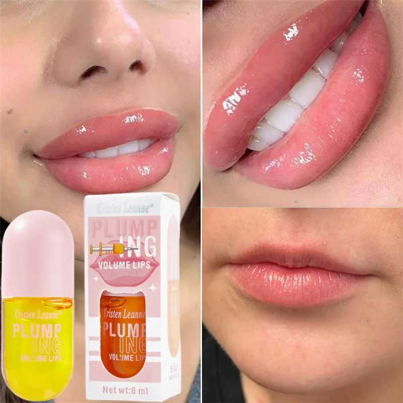 

Long Lasting Lip Plumper Oil Serum Instant Volumising Essence Oil Moisturize Repair Lip Fine Lines Increases Elasticity Sexy Lip