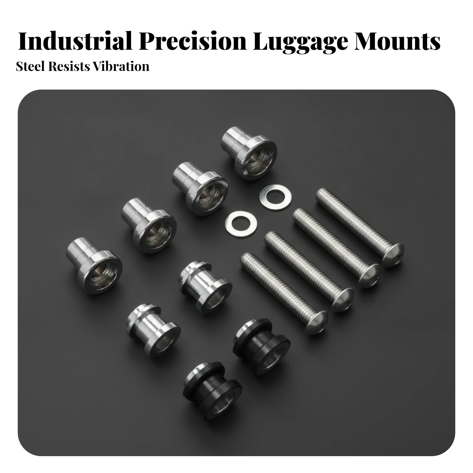 Saddlebag Installation Hardware Kit Vibration-Resistant Motorcycle Saddlebag Mounting Hardware Easy Install Heavy Duty