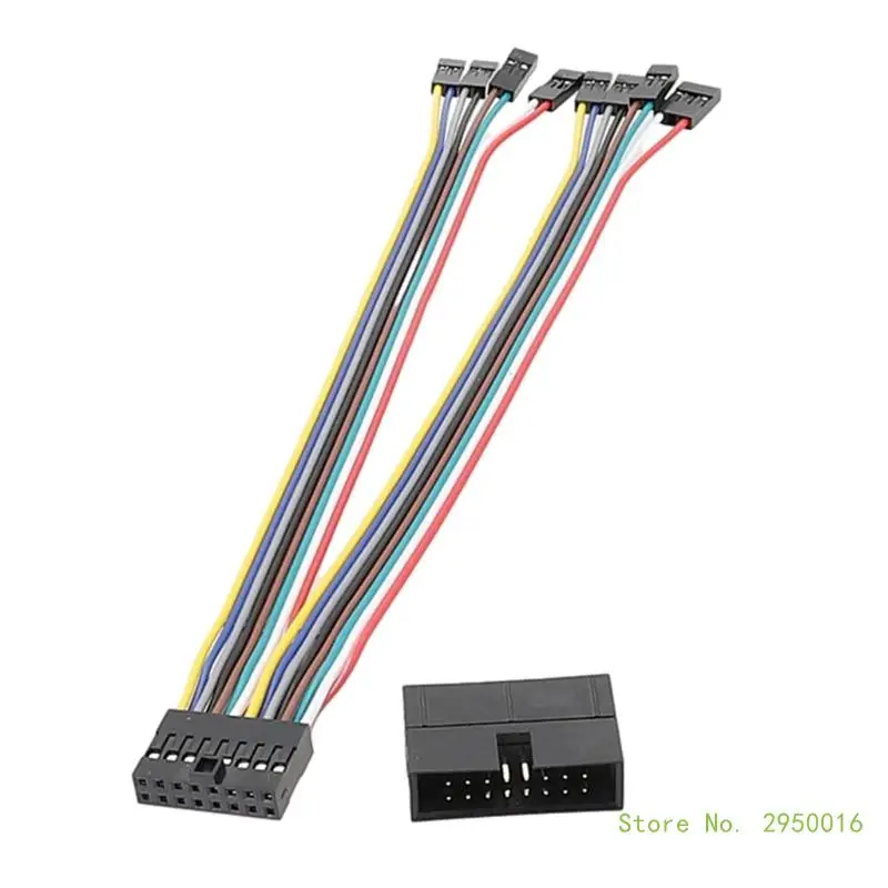 16Pin to 8Pin Splitter PC Host Power Cable Convenient for Mainboard Supermicro Panel Switching Cable 20cm/7.87in Length