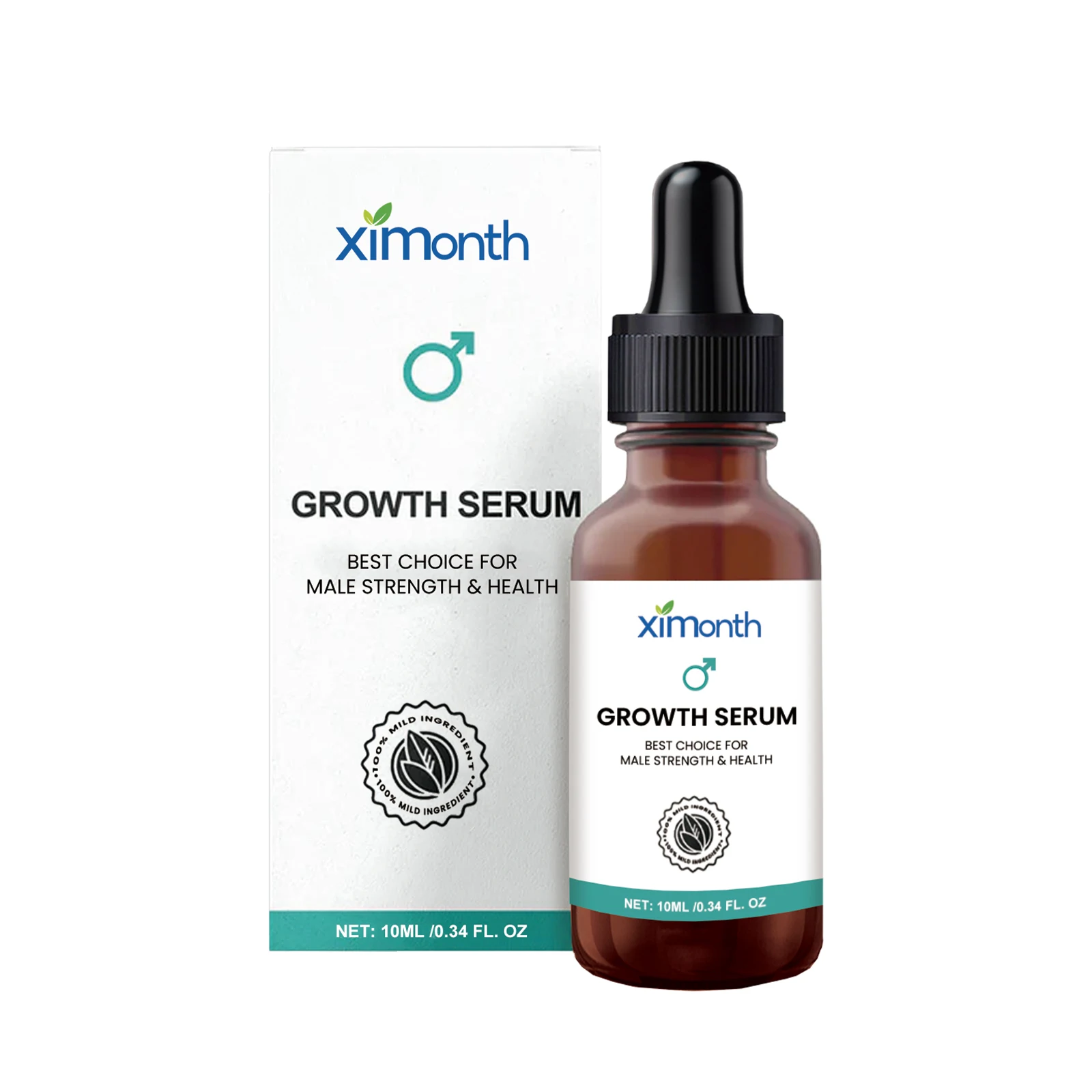 Men's Body Care Serum, Herbal Massage Essential Oil, Gentle Moisturizing Body Massage Oil for Daily Male Skin Care