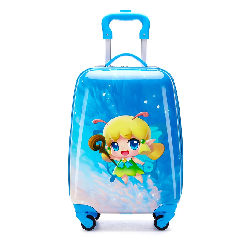 kids travel suitcase 16''18inch carry ons luggage trolley case for girls boys gift cabin rolling luggage spinner cute Cartoon